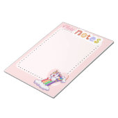 Bloc-note Magical Rainbow Unicorn Personalized cute (Incliné)