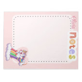 Bloc-note Magical Rainbow Unicorn Personalized cute (Devant)