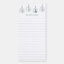 Aquarelle Snowglobe Ornements Personnalisés