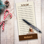 Bloc-note Magnétique Chocolat Chocolat Cool Personnes Nom personnalisé<br><div class="desc">Les gens qui boivent du chocolat chaud sont Cool ! Faites une déclaration avec ce bloc-notes magnétique. Customisez avec nom et but et faites-le comme un cadeau.</div>
