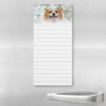 Bloc-note Magnétique Lien photo avec animal de compagnie personnalisé<br><div class="desc">Bloc-notes magnétique relié que vous pouvez garder sur le réfrigérateur. Bloc-notes magnétique personnalisé avec une photo de votre animal de compagnie. Bloc-notes avec ligne pour les listes d'achats,  les notes,  et plus encore. Personnalisez avec une photo d'animal de compagnie au-dessus des lignes gris pâle.</div>