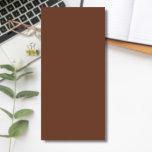 Bloc-note Magnétique Mocha Brown couleur solide | Classique | Élégant<br><div class="desc">Mocha Brown couleur solide | Nuances Brown | Classique | Élégant | tendance | Style | Conception professionnelle</div>