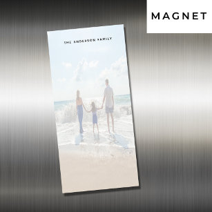 Bloc-note Magnétique Photo personnalisée famille plage vacances d'été