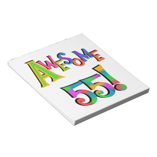 Bloc-note Magnifique 55 T-shirts et cadeaux d'anniversaire (Incliné)