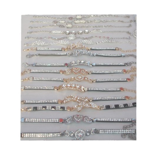 Bloc-note Magnifique collection de bijoux Diamind au design (Devant)