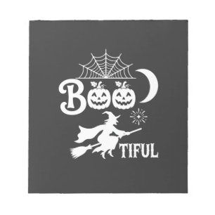 Bloc-note Magnifique conception de sorcière de Halloween Moo