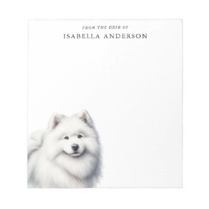 Bloc-note Magnifique Samoyed Du Bureau De