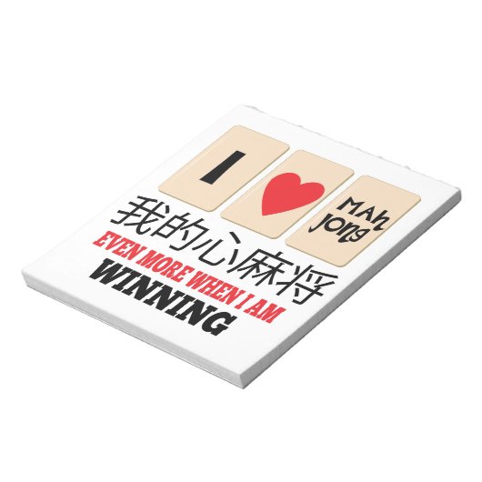 Bloc-note Mah Jong et WInning (Tourné)