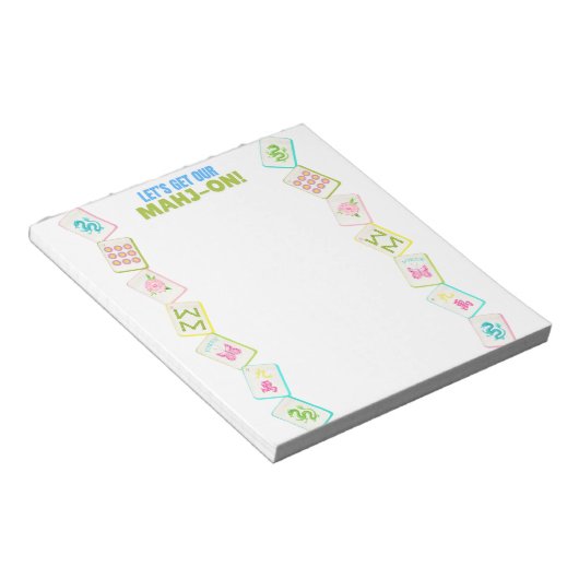 BLOC-NOTE MAHJONG NOTEPAD (Incliné)