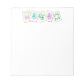 BLOC-NOTE MAHJONG NOTEPAD (Devant)