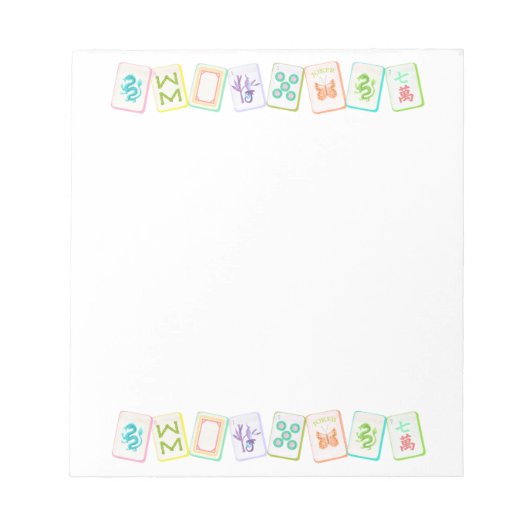 BLOC-NOTE MAHJONG NOTEPAD (Devant)