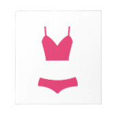 Bloc-note maillot de bain rose (Devant)