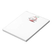 Bloc-note Main Drawn mignon Amusant Rouge Pomme Appréciation (Tourné)