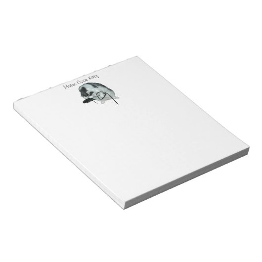 Bloc-note Maine coon chat jouant Notepad (Incliné)