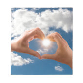 Bloc-note Mains d'amour (Devant)