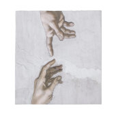 Bloc-note Mains de Dieu et Adam par Michel-Ange (Devant)