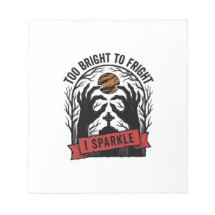 Bloc-note Mains effrayantes scintillantes Graphique vintage