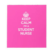 BLOC-NOTE MAINTENIR LE CALME JE SUIS UN INFIRMIER ÉTUDIANT R (Devant)