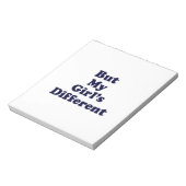 Bloc-note Mais ma fille est différente (Tourné)