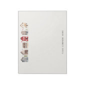 Bloc-note Maison d'aquarelle personnalisée Immo (Tourné)