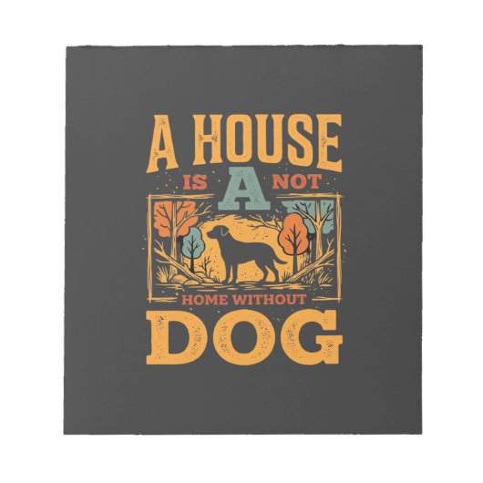 Bloc-note Maison de chien vintage (Devant)