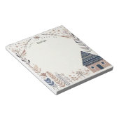 Bloc-note Maison de Hygge Brown scandinave personnalisée (Incliné)