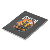 Bloc-note Maison Hantée Chat Noir Halloween Design Lune (Tourné)
