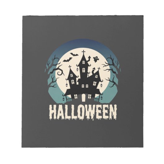 Bloc-note Maison Hantée de la Lune Vector Halloween (Devant)