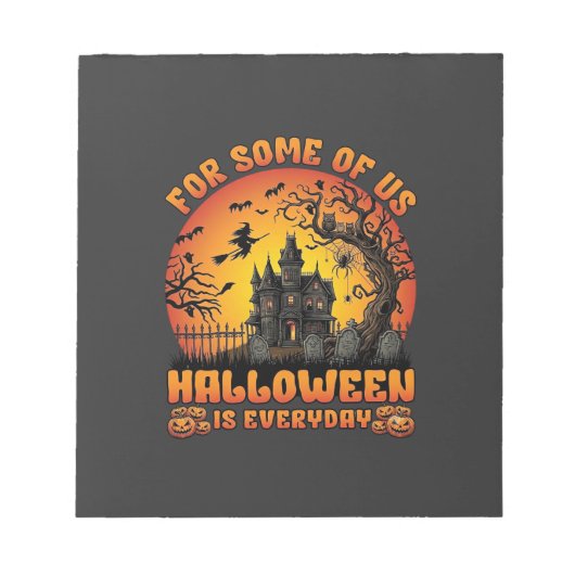 Bloc-note Maison Hantée De Tous Les Jours Halloween Sorcière (Devant)