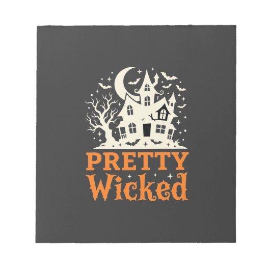 Bloc-note Maison hantée Halloween Pretty Wicked_1 (Devant)