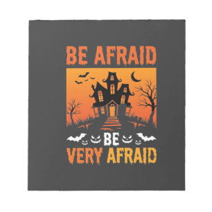 Bloc-note Maison Hantée Halloween Soyez Effrayés Design