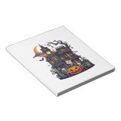 Bloc-note Maison Hantée Halloween Squelettes Citrouille Fant (Incliné)