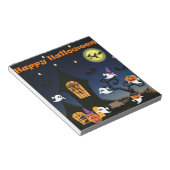 Bloc-note Maison hantée joyeuse Halloween (Incliné)