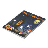 Bloc-note Maison hantée joyeuse Halloween (Tourné)