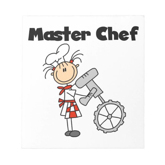 Bloc-note Maître Chef - Femme (Devant)