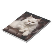 Bloc-note Majestic white cat (Tourné)