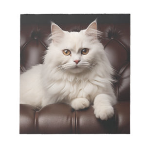 Bloc-note Majestic white cat