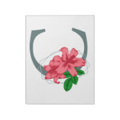 Bloc-note Majuscule C monogramme floral (Tourné)