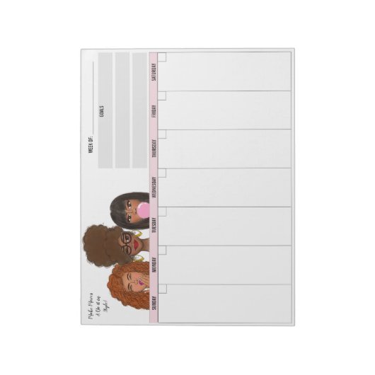 Bloc-note Make Moves Weekly Notepad (Tourné)