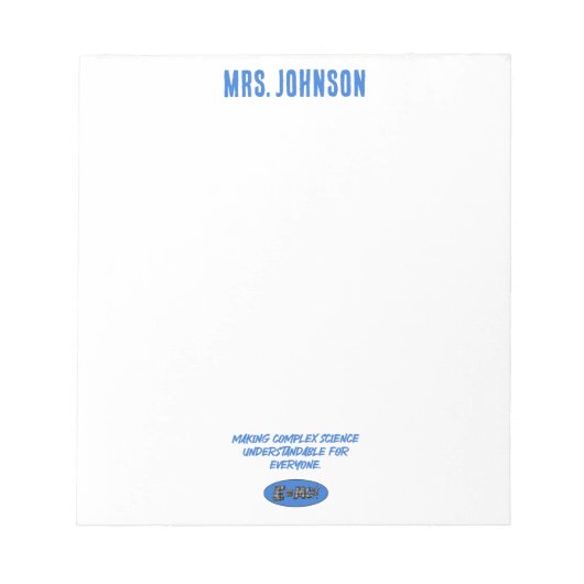 Bloc-note Making Complex Science Understandable For Everyone (Devant)