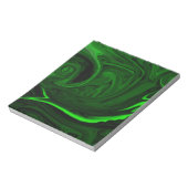 Bloc-note malachite vert texture (Tourné)