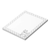 Bloc-note Malamute d'Alaska blanc Chien de dessin animé mign (Tourné)