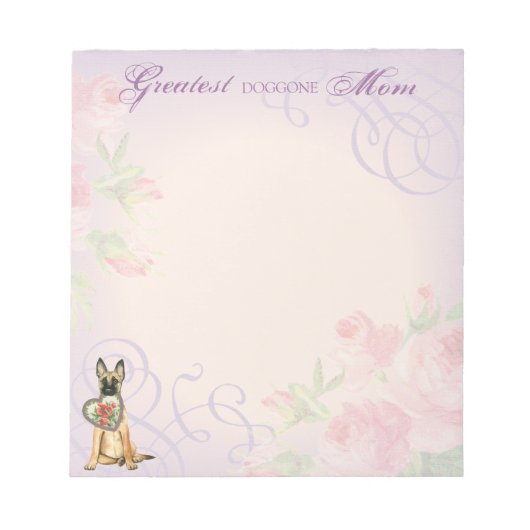 Bloc-note Malinois Heart Mom (Devant)