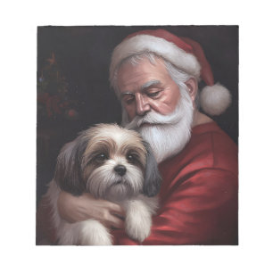Bloc-note Malti Tzu avec le Père Noël Noël Festif