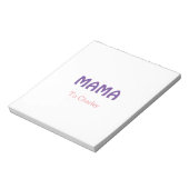 Bloc-note Mama mères heureuses rétro violet ajouter du texte (Tourné)