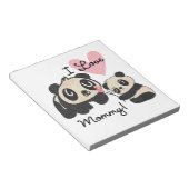 Bloc-note Maman d'amour des pandas I (Incliné)