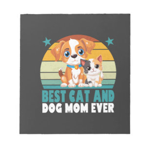 Bloc-note Maman de chat de chien rétro Chat Mama Furmama chi