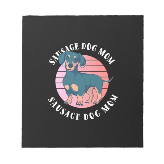 Bloc-note Maman de chien de saucisse (Devant)