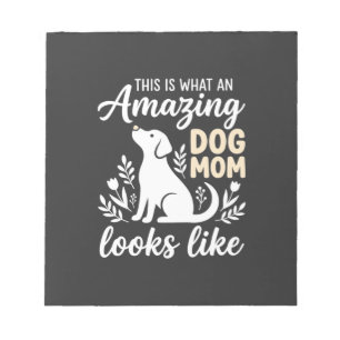 Bloc-note Maman de chien incroyable amateur de chien floral