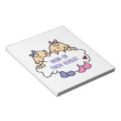 Bloc-note Maman de T-shirts et cadeaux Twin Girls (Incliné)